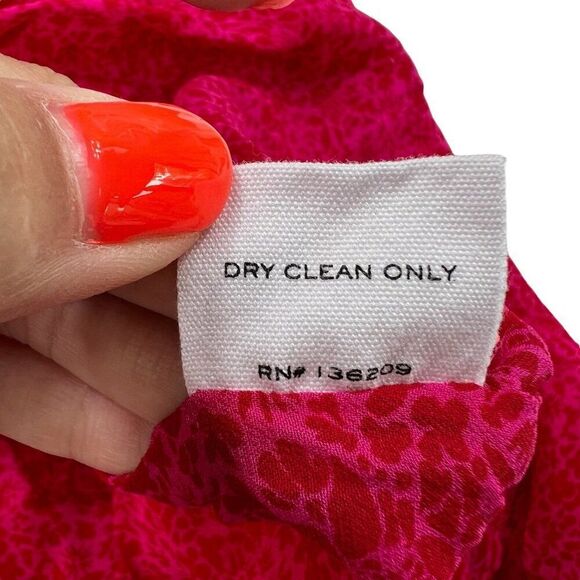 Hatch Maternity Floral Short-Sleeve Babydoll Dress Red Pink Size 1 Small - Picture 7 of 8